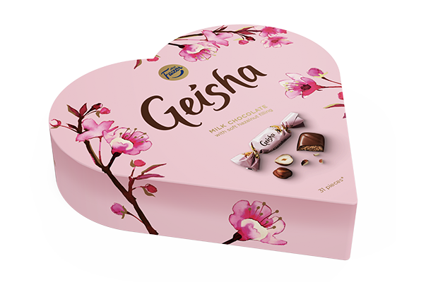 Geisha Milk chocolate with soft hazelnut filling 225 g