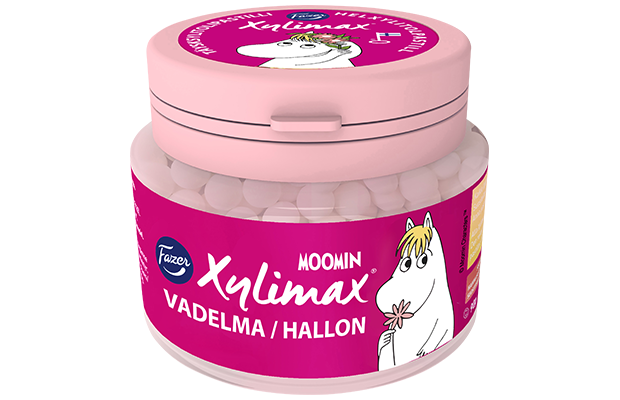 Xylimax Moomin Vadelmapastilli 90 g