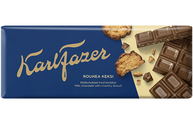 Karl Fazer Crunchy Biscuit chocolate tablet 180 g