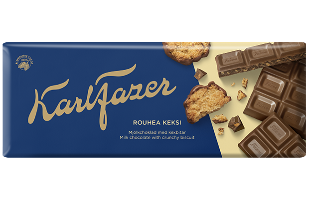 Karl Fazer Crunchy Biscuit chocolate tablet 180 g