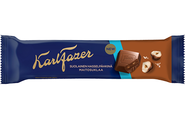 Karl Fazer Suolainen Hasselpähkinä suklaapatukka 37g