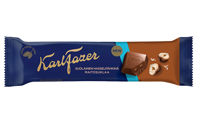 Karl Fazer Suolainen Hasselpähkinä suklaapatukka 37g