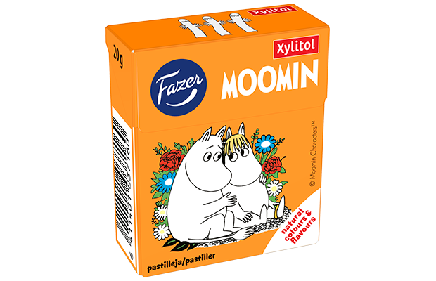 Moomin xylitol 20g fruitpastilles