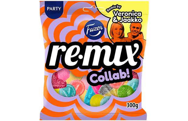 Remix Collab karkkipussi 300 g