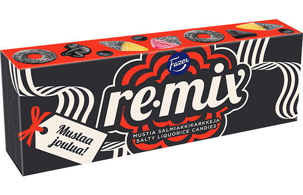 Remix Mustaa joulua karkkirasia 430 g