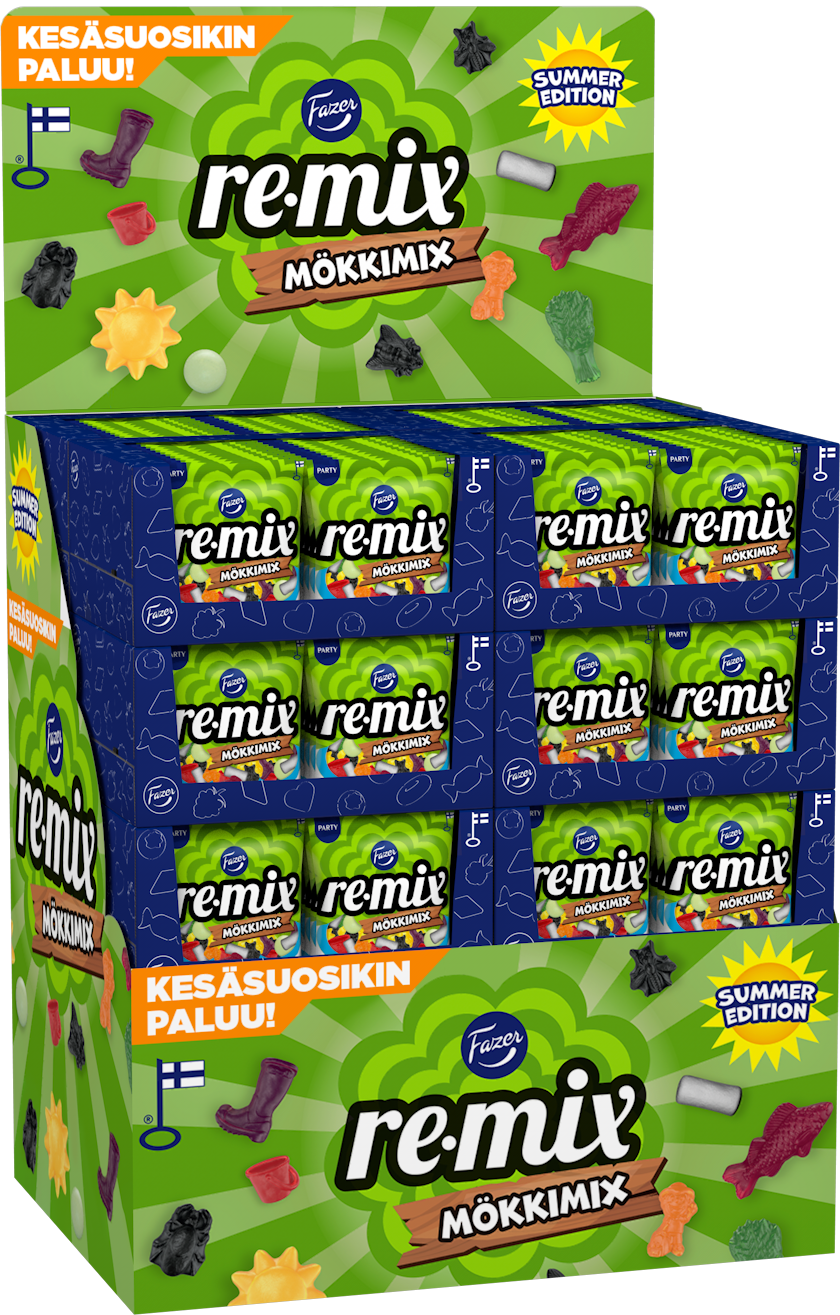 Remix Mökkimix karkkipussi 300gx144 PL