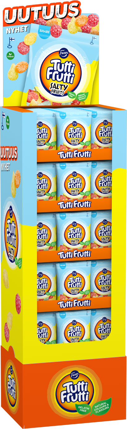 Tutti Frutti Salty Fruits karkkipussi 220gx72 DSP