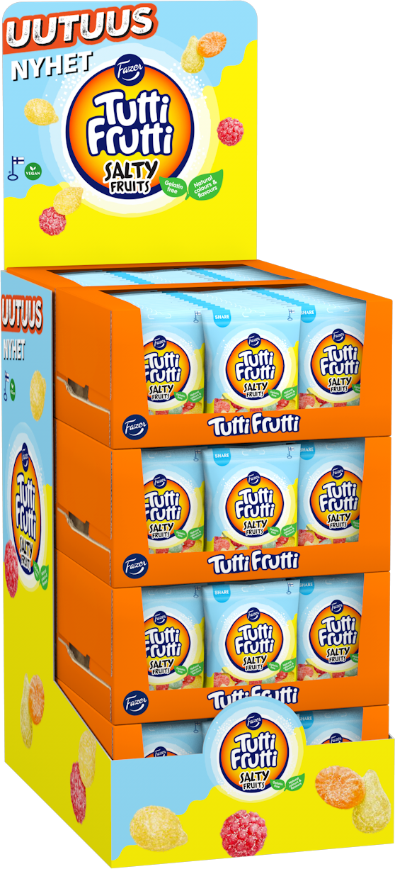 Tutti Frutti Salty Fruits candy bag 220gx144 QP