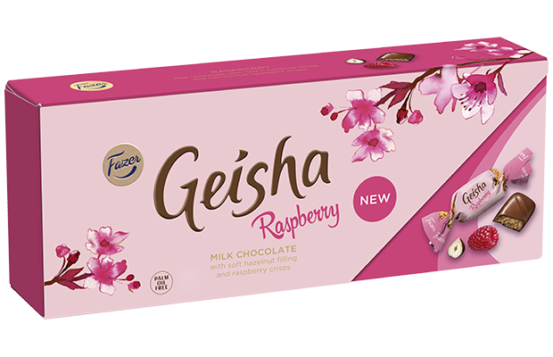 Geisha Vadelma suklaakonvehti 250 g