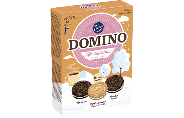 Domino biscuit assortment 525g