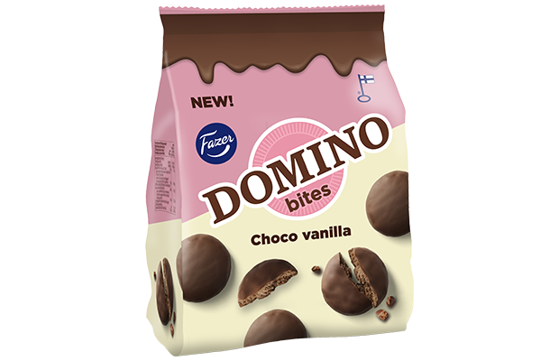 Domino Bites Choco Vanilla herkuttelukeksi 185g x7