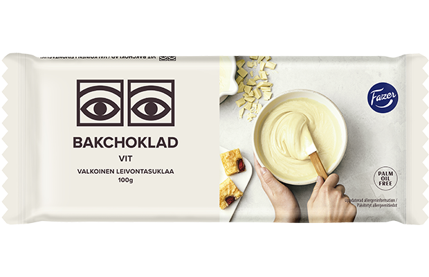 Fazer Ögon White baking chocolate 100g