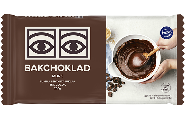 Fazer Ögon Dark baking chocolate 200g