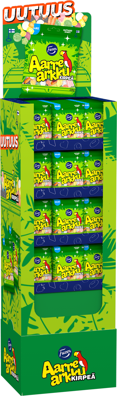 Aarrearkku Kirpeä karkkipussi 220g DSP