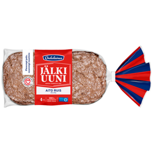 Oululainen Jälkiuuni Aito Ruis 4kpl 240g