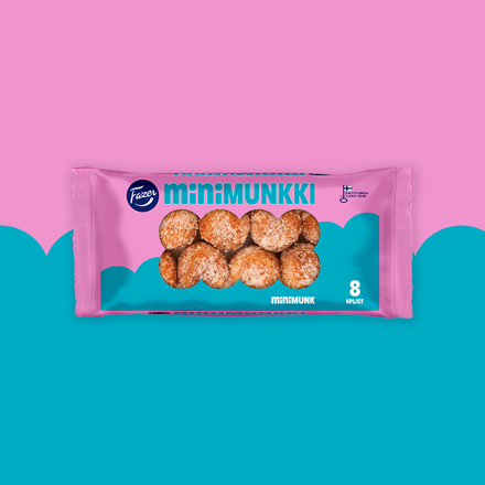 Kuvassa Fazer Minimunkki-tuotteen pakkauskuva.