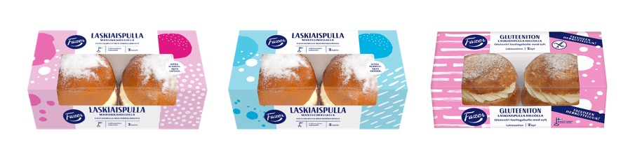 Fazerin pakatut laskiaispullat