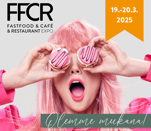 Fastfood & Café & Restaurant Expo -tapahtuma 19.-20.3.2025. Fazer on mukana FFCR Helsinki 2025 -tapahtumassa 19.-20.3.2025. Lataa itsellesi lippu ja tule mukaan maistelemaan Fazer-herkkuja!