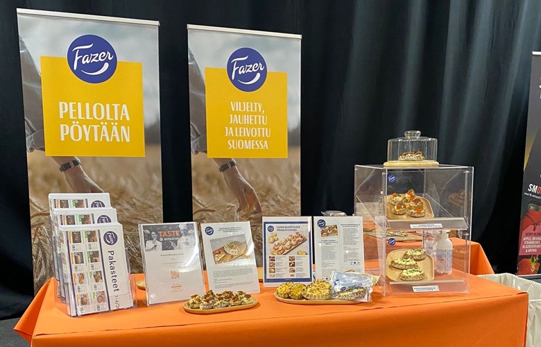 Tule mukaan ruoka-alan ammattitapahtumaan ja maistamaan ständillemme Fazer-uutuuksia.