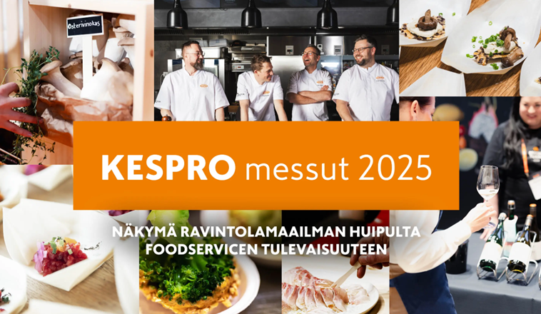 Syksyn merkittävä ja ruokaisa foodservice-alan ammattitapahtuma, Kespron messut seitsemällä paikkakunnalla ympäri Suomen. Save the date!