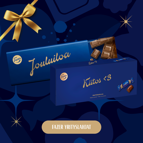 Personoidut tuoterasiat yrityslahjaksi tai varainhankintaan. 