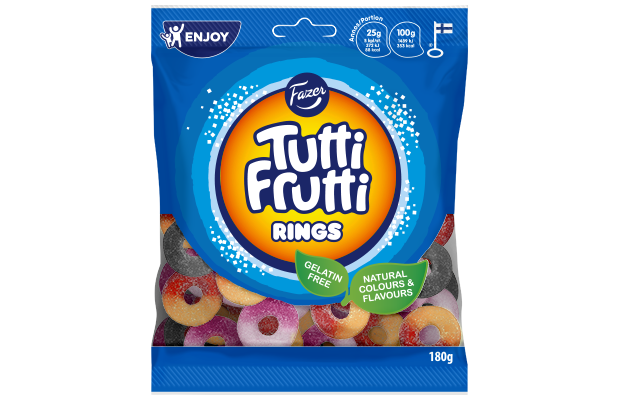 Tutti Frutti Rings candy bag 180 g