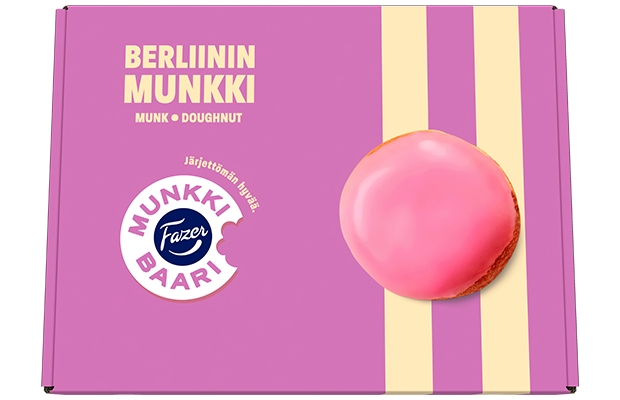 Fazer Berliininmunkki 12 x 115g, doughnut