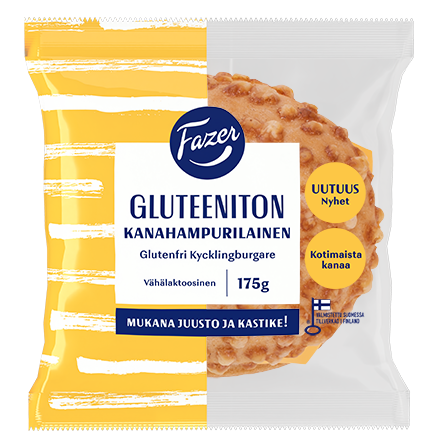 Fazer Gluteeniton Kanahampurilainen 175g