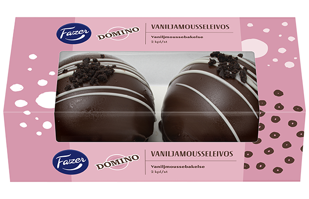 Fazer Domino-vaniljamousseleivos 2kpl 160g