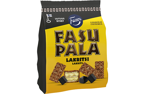 Fasupala Liquorice wafer biscuit 199g