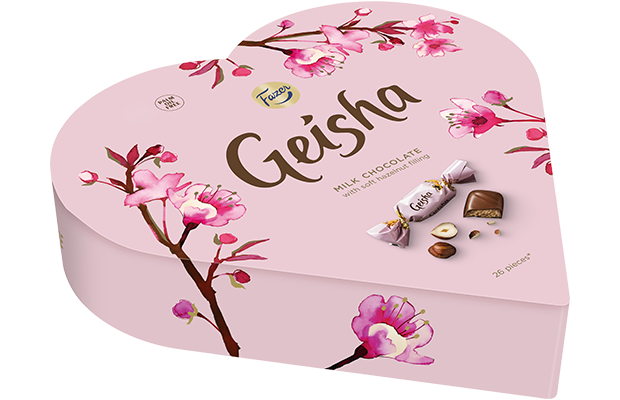 Geisha Maitosuklaata ja hasselpähkinänougattäytettä 190g