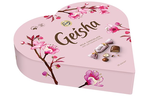 Geisha Milk chocolate with soft hazelnut filling 190 g