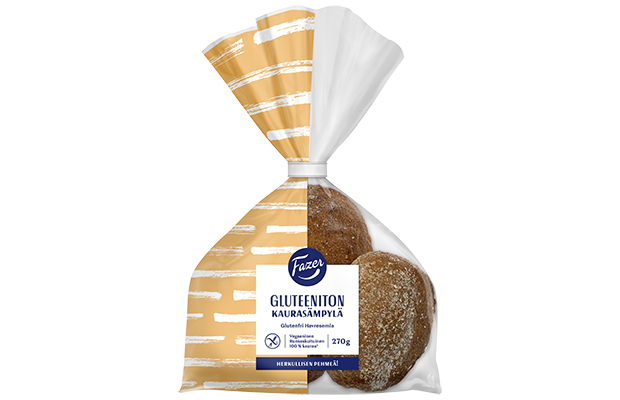 Fazer Gluten-Free Oat Bread roll 3pcs 270g