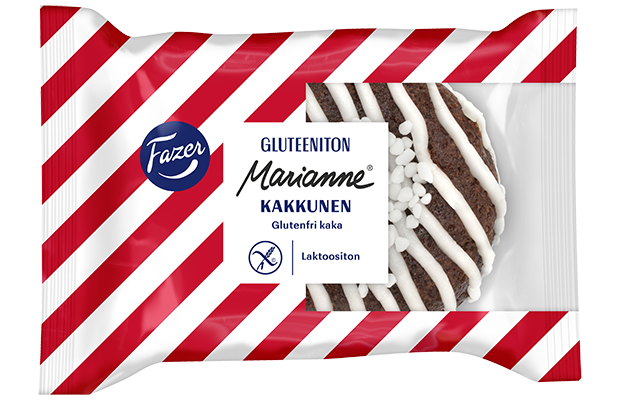 Fazer Gluten-Free Marianne cake 15 x 80g, single-packed