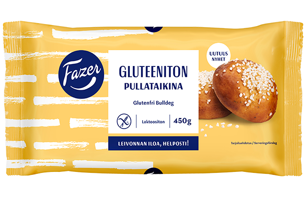 10 x Fazer Gluten-Free Sweet Bun dough 450g - Fazer Pro