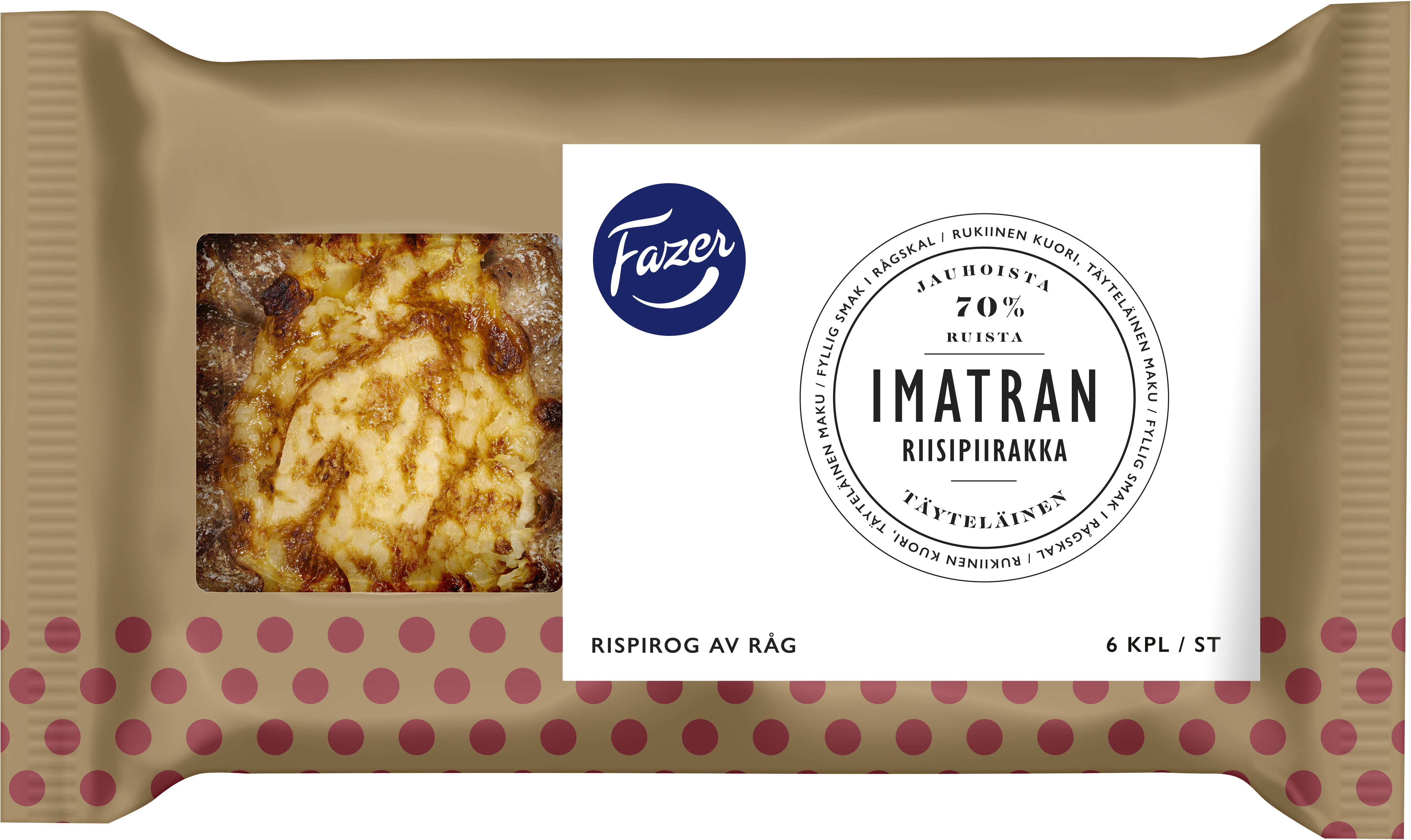 Fazer Imatra Rice Pasty 6pcs 420g