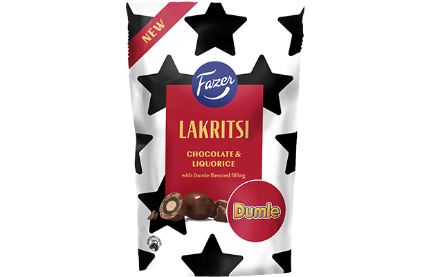 Lakritsi Choco Dumle karkkipussi 135g