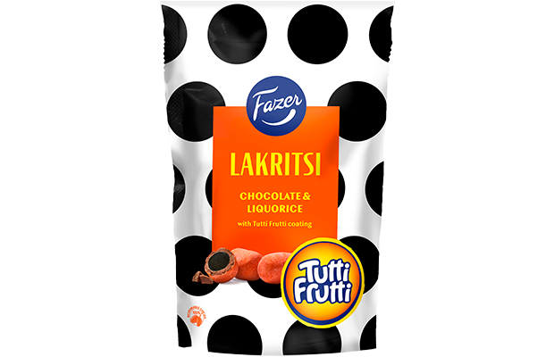 Fazer Lakritsi Chocolate Tutti Frutti 135g