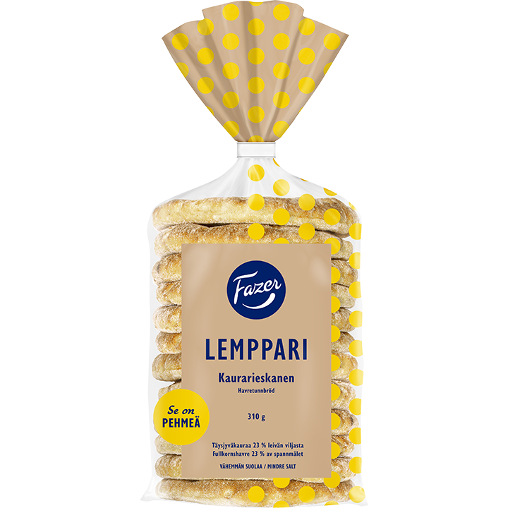 Fazer Lemppari Thin oat bread 12pcs 310g