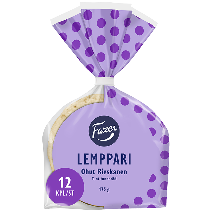 Fazer Lemppari Ohut Rieskanen 12kpl 175g