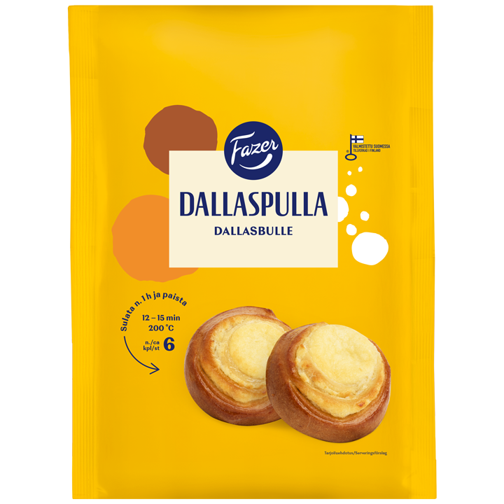 8 x Fazer Dallaspulla 6kpl 582g, pakaste