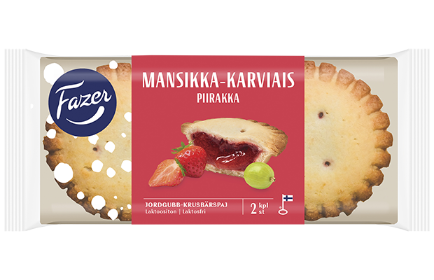 Fazer Mansikka-karviaispiirakka 2kpl 140g