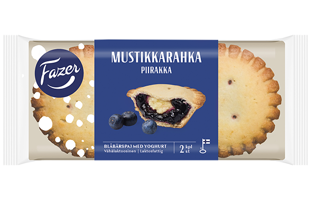Fazer Blueberry and Quark Pie 2pcs 140g