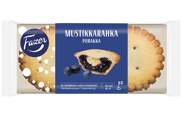 Fazer Mustikkarahkapiirakka 2kpl 140g