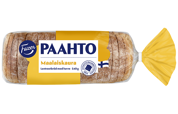 Fazer Paahto Rustic toast bread with oat 540g