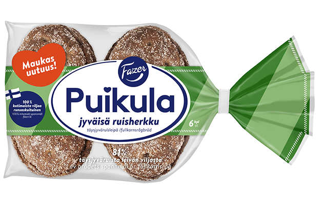 Fazer Puikula Jyväisä ruisherkku 6kpl 330g