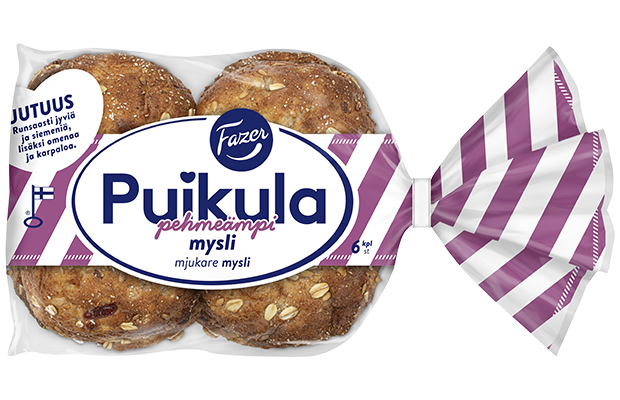 Fazer Puikula Pehmeämpi Mysli 6kpl 330g - Fazer Pro