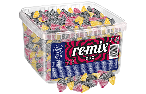 Remix Duo Hedelmä-Salmiakki irtokarkki 1,9kg