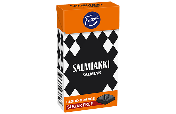 Salmiakki Blood orange sokeriton pastilli 40g