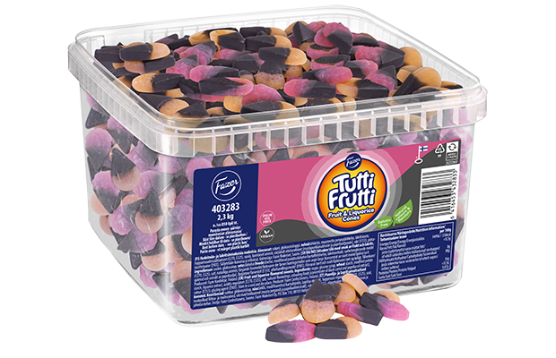 Tutti Frutti Hedelmä & Lakritsi tuutit irtokarkki 2,3kg